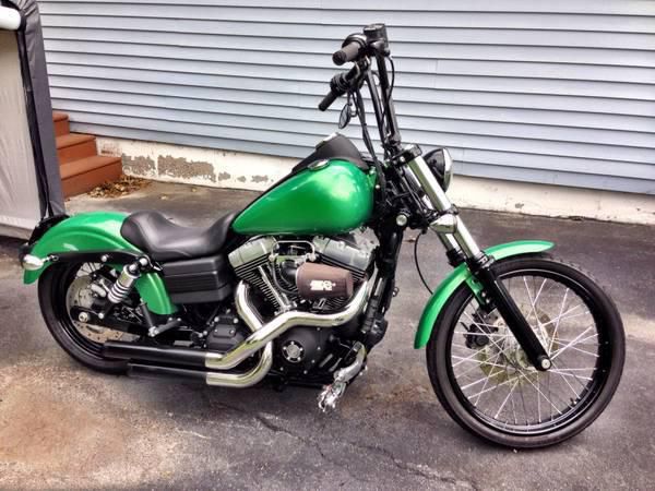2008 harley dyna street bob custom paint wide glide front end awesome!