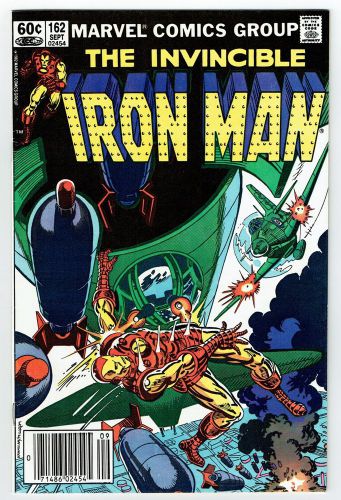 Invincible iron man #162 marvel comics bronze age 1982 vf hannigan/milgrom cover