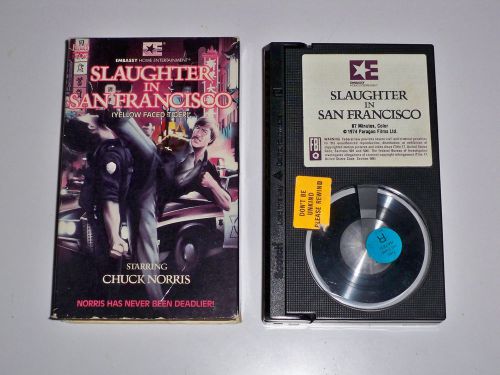 SLAUGHTER IN SAN FRANCISCO - BETA RARE - 1974 Chuck Norris - ACTION - EMBASSY