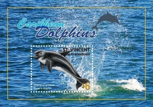 St vincent - caribbean dolphins, 2011 - s/s mnh