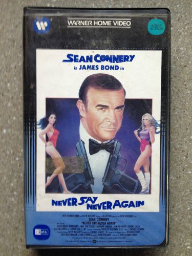 Never say never again - sean connery - james bond 007 - beta - betamax