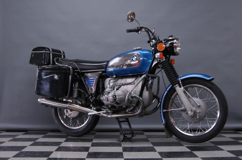Bmw r75/5 r75 1972 blue toaster craven luggage