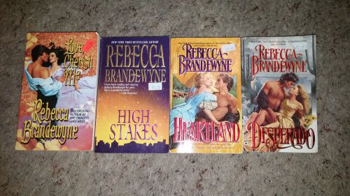 Lot of 4 Rebecca Brandewyne paperbacks, Desperado, Heartland, High Stakes