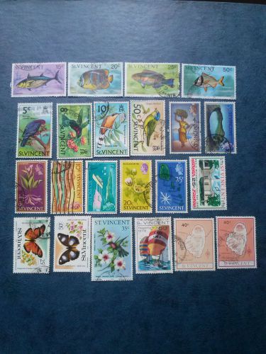 ST-VINCENT 22 STAMPS USED