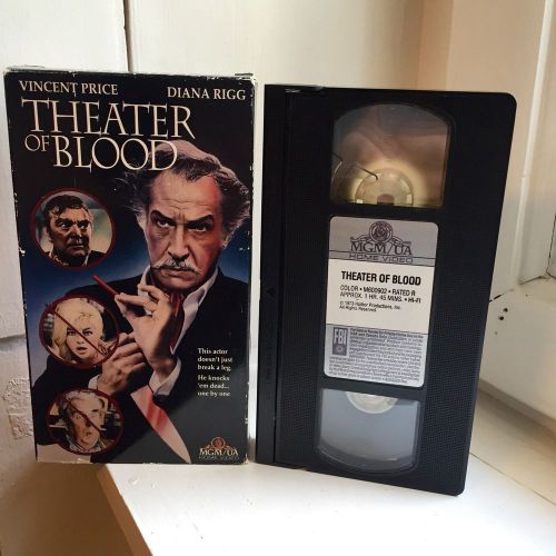 Theater of Blood VHS (1986) MGM, Vincent Price