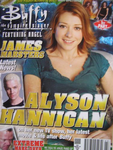Alyson hannigan  2006 buffy the vampire slayer magazine # 23 james marsters