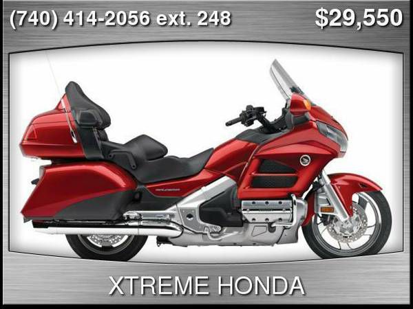2013 Honda Gold Wing Audio Comfort Candy Red 5-speed including overdri