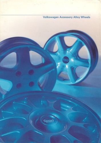 Volkswagen accessory alloy wheels 1997 uk brochure polo golf vento passat sharan