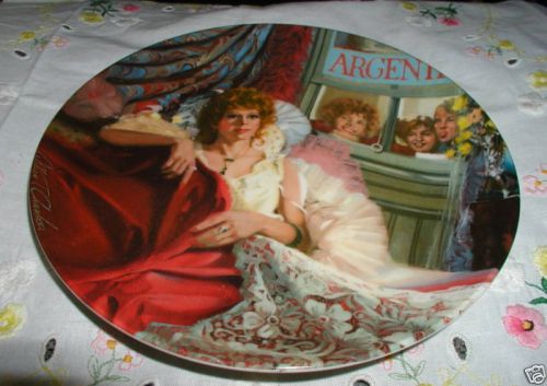 &#034;annie and miss hannigan&#034; plate coa (1986 8.5&#034;)