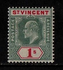 1902 st vincent edward vii stamp(lmm) s.g.90