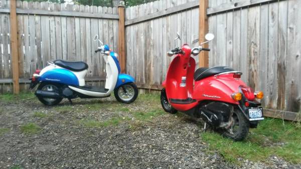 2 2009 honda scooters/hitch trailer