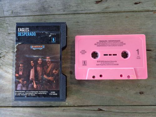 Eagles Desperado Cassette Tape 1973 US Pink Shell With Slipcase Don Henley