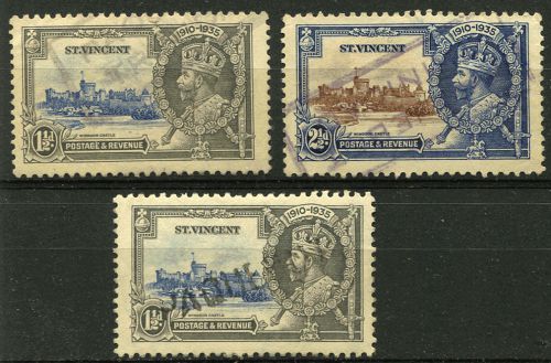 St. vincent: (12581) sj/trinidad paquebot etc postmarks/cancels