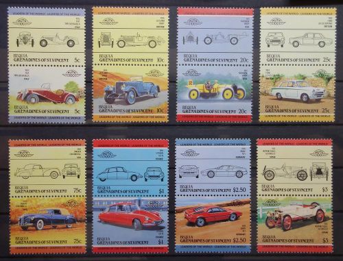 Grenadines of st vincent bequia 1984 cars mnh