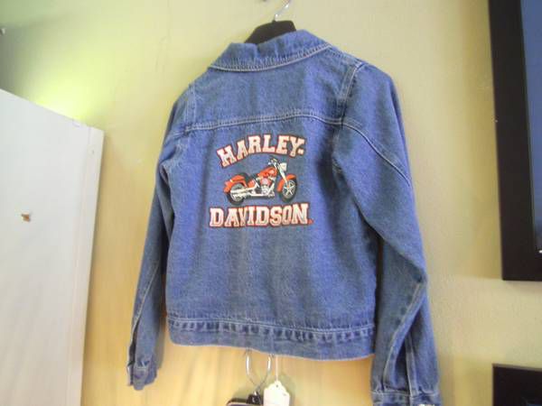 Denim Blue Harley Davidson Jacket Womens Size 12/14