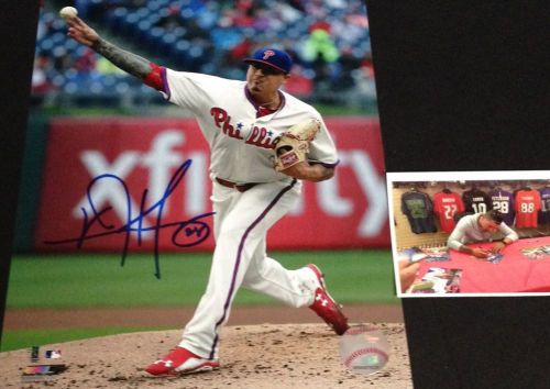 Vincent Velasquez Philadelphia Phillies Autographed Signed 8x10 w/pic Vince