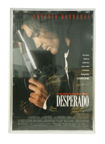 Desperados - movie poster - signed - framed - under plexiglass - 41x28
