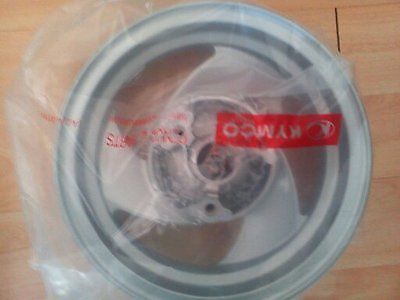ORIGINAL,BRAND NEW,FORNT WHEEL IN SILVER,FOR KYMCO,MOVIE125