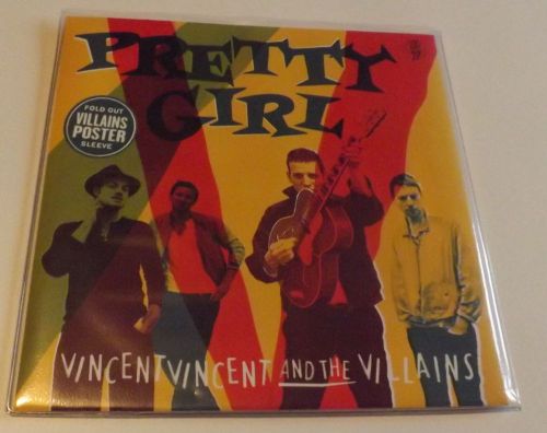 Vincent vincent &amp; the villains pretty girl 7&#034; vinyl poster sleeve