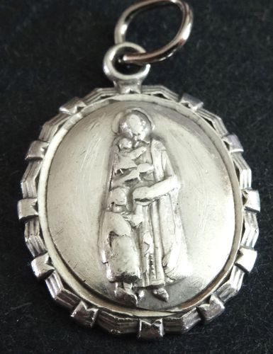 VINTAGE STERLING SILVER MEDAL - ST VINCENT PAUL - CHARITY CHARITY