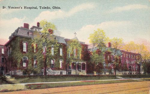 TOLEDO OHIO ST VINCENT&#039;S HOSPITAL OLD POSTCARD