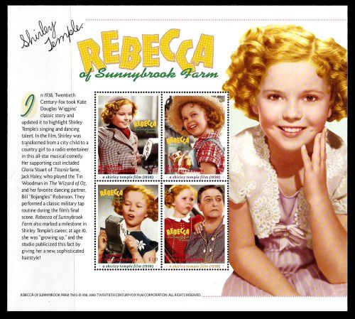 SHIRLEY TEMPLE STAMPS REBECCA OF SUNNYBROOK FARM FROM ST. VINCENT &amp; THE GRENADIN