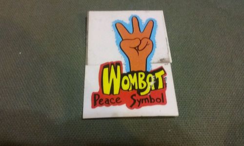 Vintage original 1970&#039;s hodaka wombat peace symbol motorcycle sticker