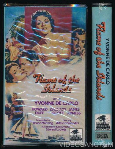 DRAMA BETA NOT VHS FLAME OF THE ISLANDS 1956 REPUBLIC PICTURES YVONNE DE CARLO