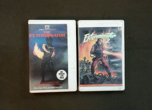 Lot of 2 Action Beta Video Tapes &#034;The Exterminator, The Exterminator 2&#034;