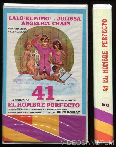 MEXI SLEAZE SEX COMEDY BETA NOT VHS 41 EL HOMBRE PERFECTO 1982 MEXCINEMA VIDEO