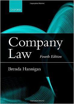 Company law new paperback book brenda hannigan