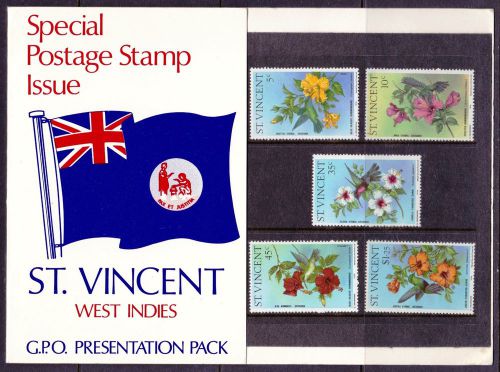 St vincent 1976 special presentation pack - flowers - (437)