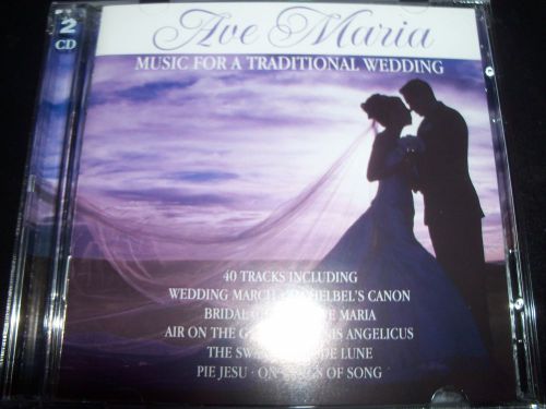 Ave maria music for a traditional wedding various 2 cd - new