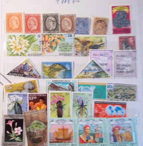 A BEAUTIFUL SELECTION OF STAMPS FROM ST VINCENT