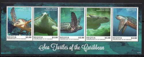 St.Vincent &amp; The Grenadines 2012 Turtles Mi.806-10