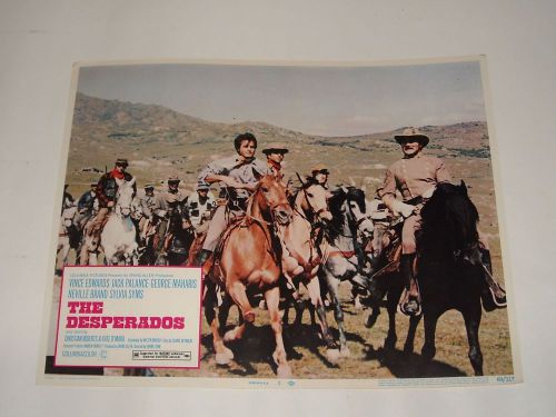 1969 THE DESPERADOS LOBBY CARD 2 VINCE EDWARDS JACK PALANCE