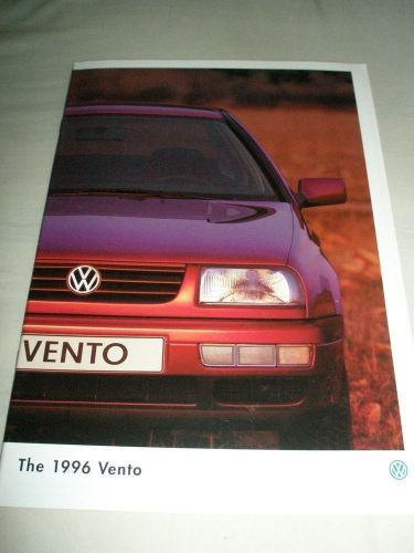 VW Vento range brochure 1996