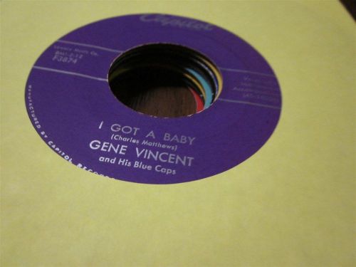 33A M- rockabilly Gene Vincent I got a baby Capitol