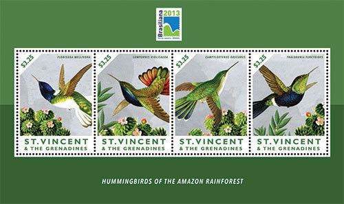 St. Vincent &amp; Grenadines-2013-Birds-HUMMINGBIRDS
