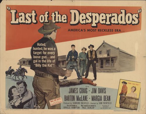 Last of the Desperados 1956 Original Movie Poster Romance Western
