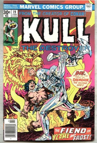 Kull The Conqueror #19-1977-vf/nm Kull The Destroyer Ed Hannigan