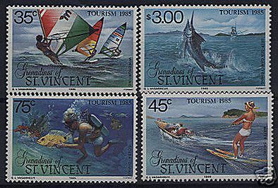 Grenadines of st. vincent 1985 tourism stamps mnh
