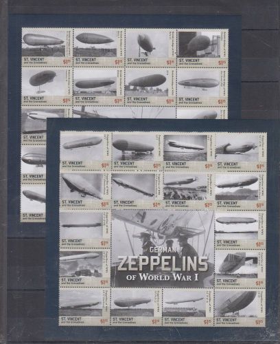H27. St.Vincent - MNH - Worl War I - Zeppelins - 2015