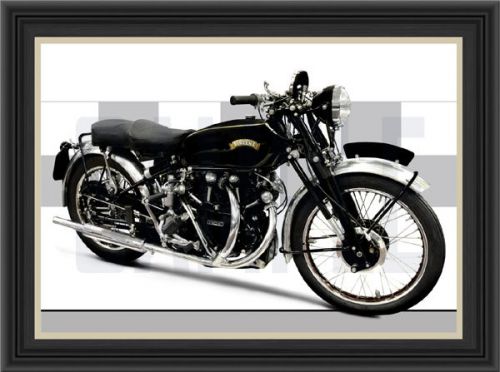 VINCENT BLACK SHADOW MOTORCYCLE PRINT / POSTER