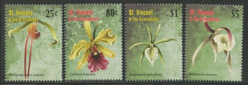 St Vincent 2010 Orchids set Sc# 3706-09 NH
