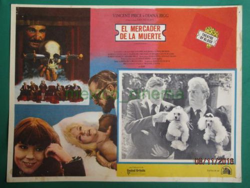 Vincent price theatre of blood horror diana rigg skull mexican lobby card 4
