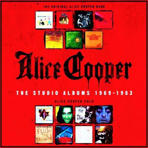 ALICE COOPER - 15 CD BOXED SET - 148 TRACKS - STUDIO ALBUMS, Orig.Art. 1969-1983