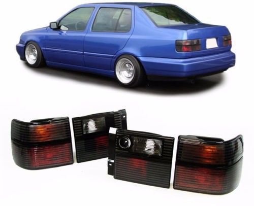 SMOKED BLACK TAIL REAR LIGHTS FOR VW VENTO 1991-09/1997 MODEL