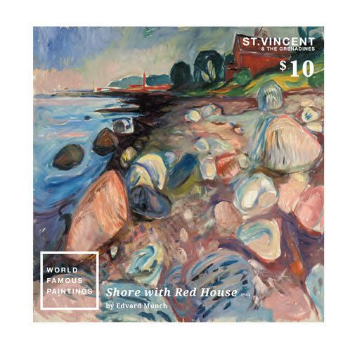 St Vincent - Art, Paintings: Edvard Munch, 2014 - S/S MNH