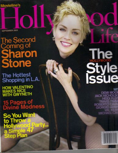 SHARON STONE Hollywood Life Magazine 9/03 JANUARY JONES ALYSON HANNIGAN